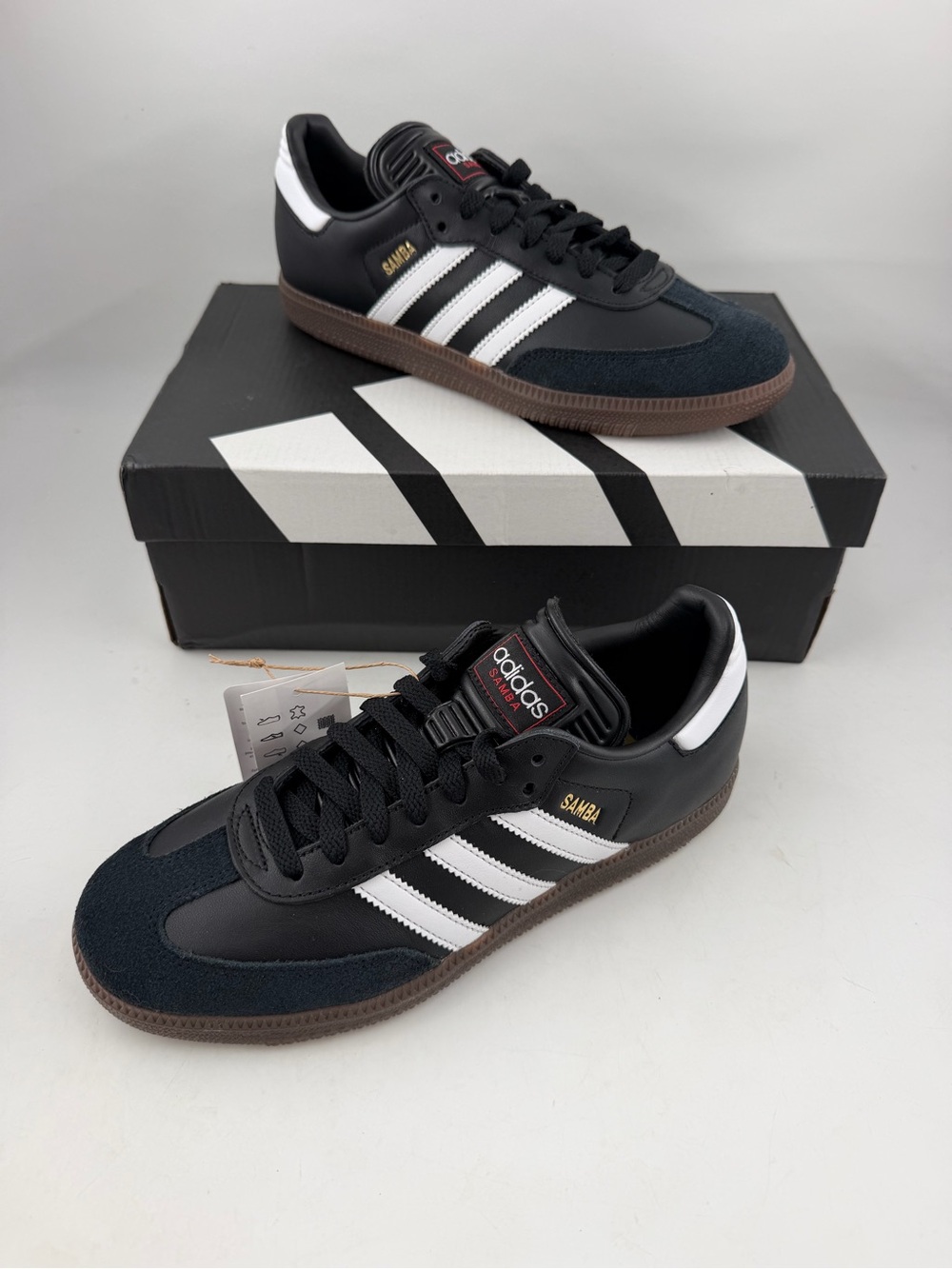 Adidas Unisex Samba Black Indoor Running Shoes Sneakers - M-6 1/2; W- 7 1/2